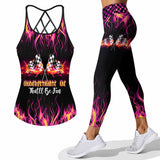 Underestimate Me That'll Be Fun - Racing Cross Tank Top and Leggings