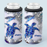 Salty Lil Beach - Personalized Turtle Can Cooler