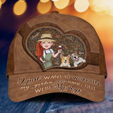 I Just Want To Work In My Garden And Hang Out - Personalized Gardening Classic Cap