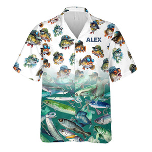 Fishing Lovers - Personalized Fishing Hawaiian Shirt
