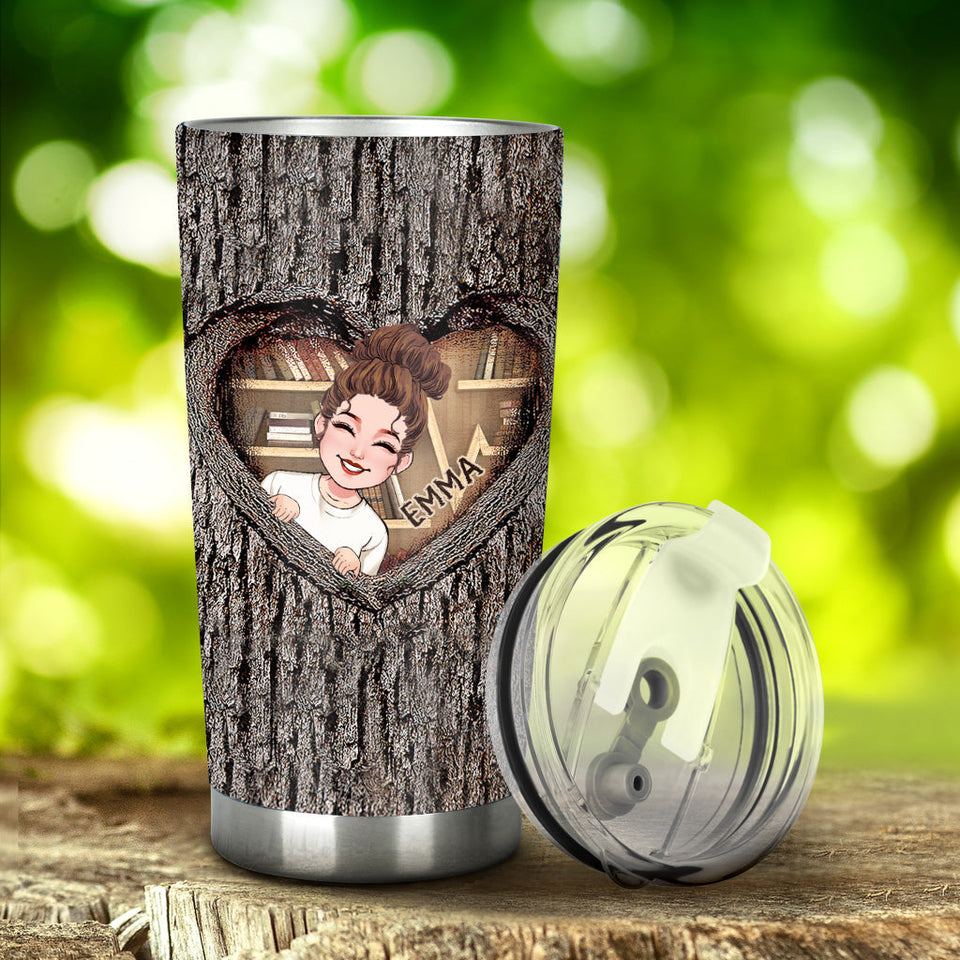 Just A Girl Who Loves Books - Personalized Book Tumbler