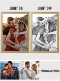 Custom Light Photo Frame - Personalized Couple Light Photo Frame