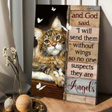 They’re Angels - Cat Canvas And Poster