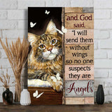 They’re Angels - Cat Canvas And Poster