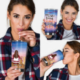 Life Is Better With A Dog - Personalized Christmas Dog Tumbler
