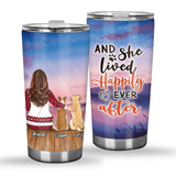 Life Is Better With A Dog - Personalized Christmas Dog Tumbler