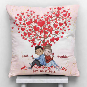 My Favourite Place - Personalized Couple Throw Pillow