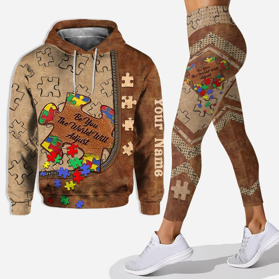 Sois toi-même - Sweat à capuche et legging personnalisés pour la sensibilisation à l'autisme