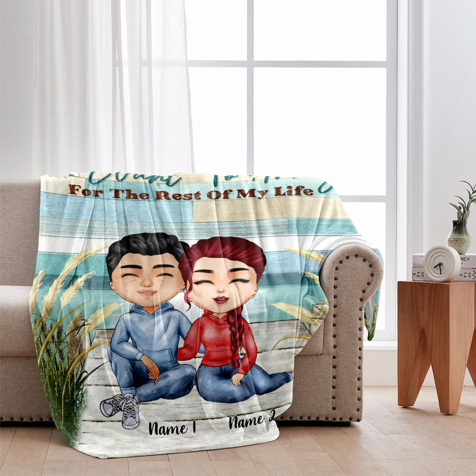 You're The Only One - Personalized Couple Blanket