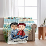 You're The Only One - Personalized Couple Blanket