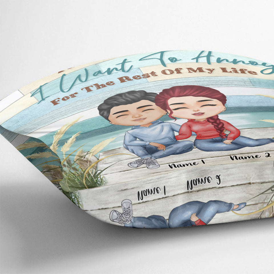 You're The Only One - Personalized Couple Throw Pillow