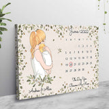 The Day You Became My Mum - Personalized Mother's Day Poster