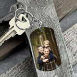 This Awesome Dad Belongs - Gift for dad, uncle, brother, grandpa - Personalized Stainless Steel Keychain