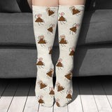 Dad's Little Cuties - Gift for dad, grandpa, mom, uncle, aunt, grandma - Personalized Socks