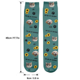 This Human Belongs To - Dog gift for cat lover - Personalized Socks