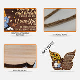 To My Granddaughter - Personalized Mother's Day Grandma Wood Sign