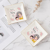 Happy Mother's Day - Personalized Mother's Day Grandma Jewelry Dish