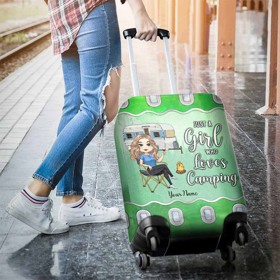 Camping - Personalized Camping Luggage Cover