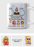 We Love You Everyday Dad - Personalized Father Mug
