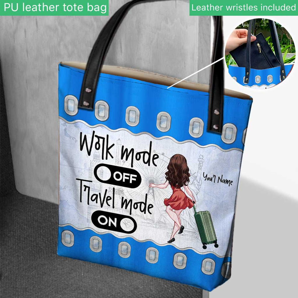 Airplane Mode - Personalized Travelling Tote Bag