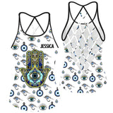 Namaste - Personalized Yoga Cross Tank Top