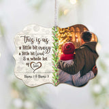 This Is Us - Personalized Christmas Couple Ornament (Printed On Both Sides)