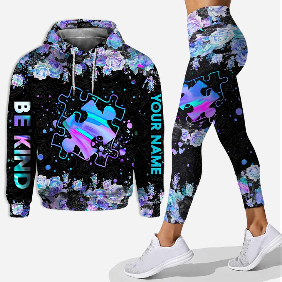 J'aime l'autisme - Sweat à capuche et legging personnalisés pour sensibiliser le public