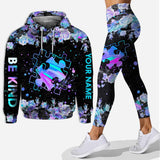 J'aime l'autisme - Sweat à capuche et legging personnalisés pour sensibiliser le public