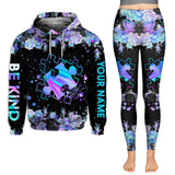 J'aime l'autisme - Sweat à capuche et legging personnalisés pour sensibiliser le public