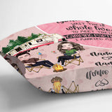 Some People Wait Their Whole Lives Camping Couple - Personalized Throw Pillow