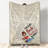 This Is My Book Reading Blanket - Personalized Book Blanket