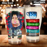 Just A Girl Who Loves Books - Personalized Book Tumbler