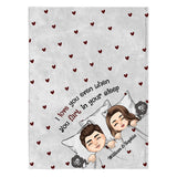 I Love You Even When You Fart - Personalized Couple Blanket