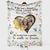 If We Had A Flower - Personalized Mother Blanket