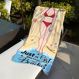 Salty Lil' Beach - Sea Lover gift for friend, sister, girlfriend, wife, mom - Personalized Beach Towel