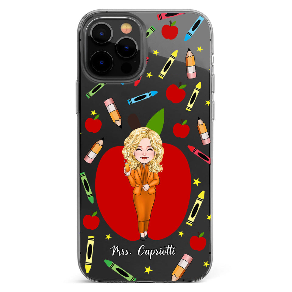 Thank You Teacher - Personalized Teacher Clear Phone Case