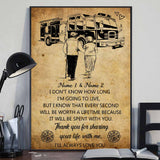 Thank You For Sharing Your Life - Firefighter Personalized Poster