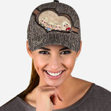 Whenever You Touch This Heart - Gift for dad, grandma, grandpa, mom, uncle, aunt, brother, sister - Personalized Classic Cap