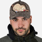 Whenever You Touch This Heart - Gift for dad, grandma, grandpa, mom, uncle, aunt, brother, sister - Personalized Classic Cap