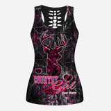 Country Girl Camo - Personalized Hunting Hollow Tank Top and Leggings