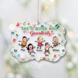 Life Is Better With Grandkids - Personalized Grandma Ornament