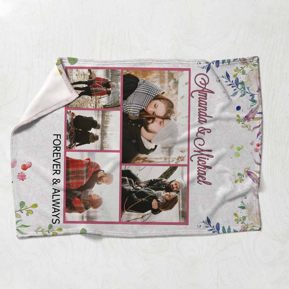 You're All I Need - Personalized Couple Blanket