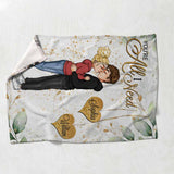 You're All I Need - Personalized Couple Blanket