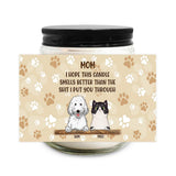 Cat Mom Cat Dad Funny Gift - Personalized Mother's Day Dog Candle