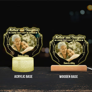 The Love Between Mother And Children - Gift for mom, daughter, son - Personalized Shaped Plaque Light Base