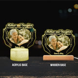 The Love Between Mother And Children - Gift for mom, daughter, son - Personalized Shaped Plaque Light Base