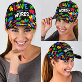 L'amour n'a pas besoin de mots - Casquette de sensibilisation à l'autisme
