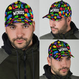 L'amour n'a pas besoin de mots - Casquette de sensibilisation à l'autisme