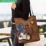 The Cats Of July - Personalized Independence Day Tote Bag
