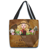 Perfectly Normal Plant Lady - Personalized Gardening Tote Bag
